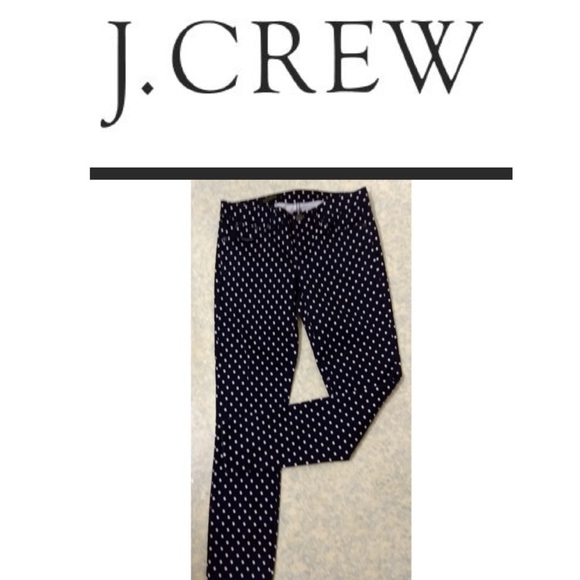 J. Crew Pants - J.Crew polkadot skinny jeans